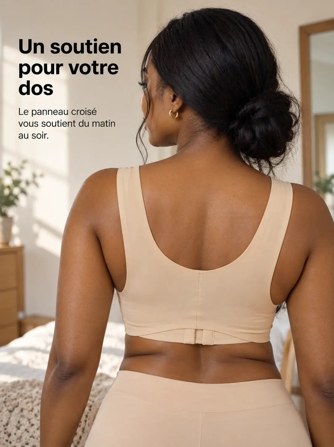 Soutien-gorge 2-en-1 — Maintien de la poitrine & soutien de la posture.