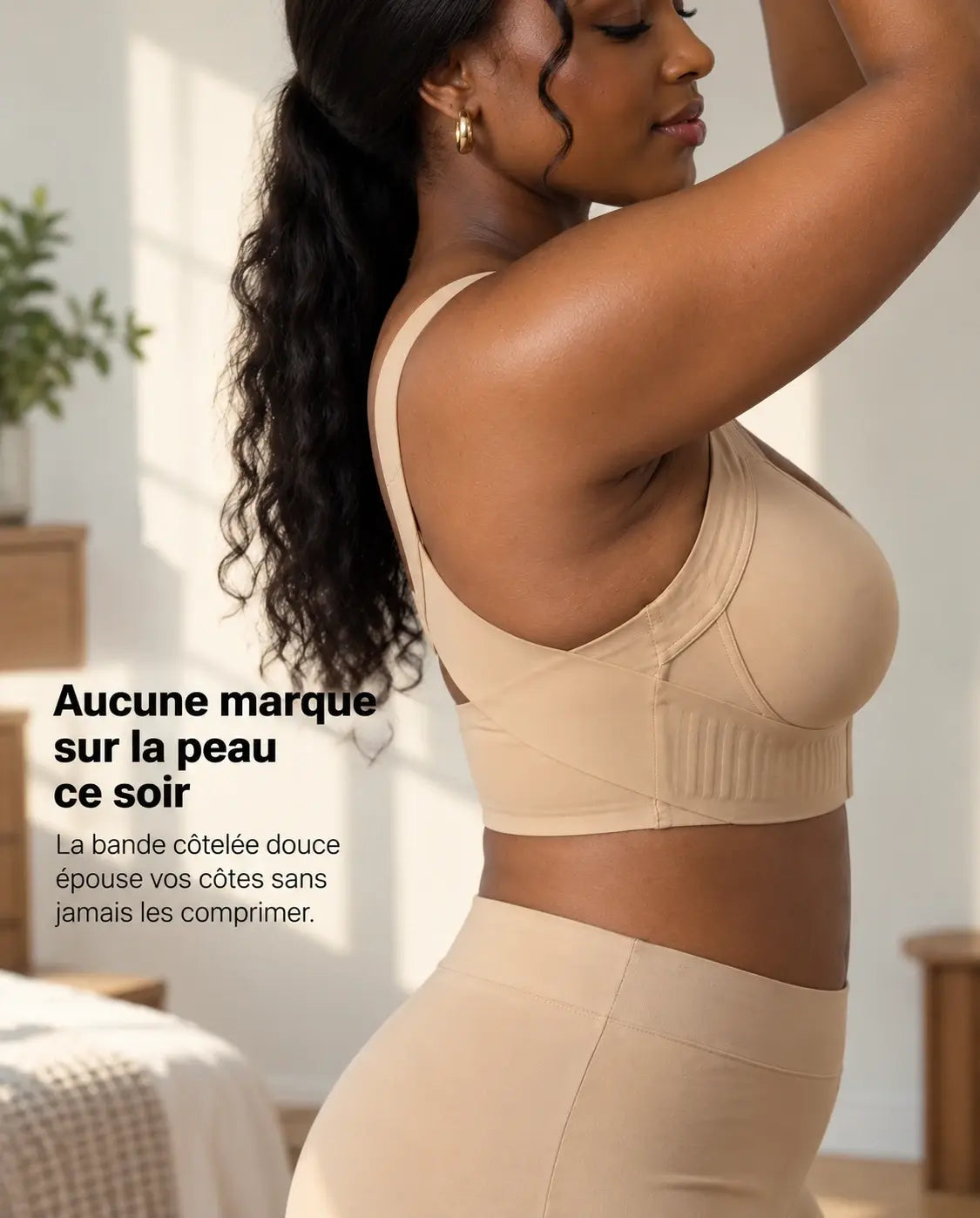 Soutien-gorge 2-en-1 — Maintien de la poitrine & soutien de la posture.
